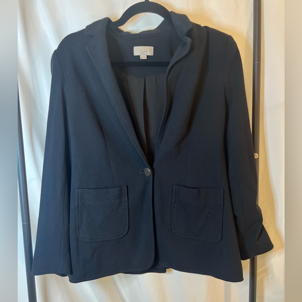 Loft Petite Knit Twill Modern Blazer
 - size 6P​